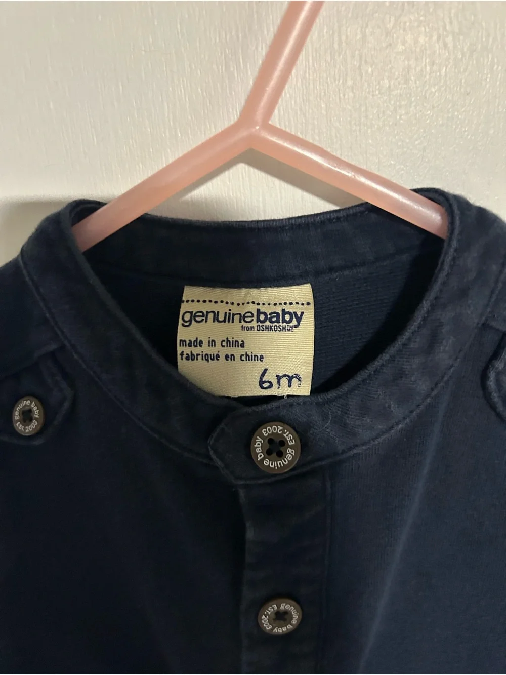 OshKosh B'gosh Navy Button-Up Kids Jacket